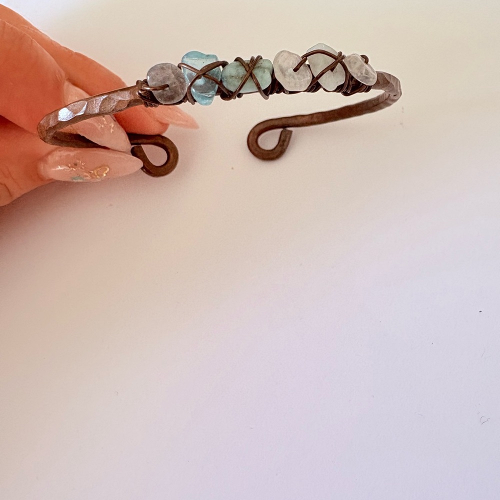 Wire Wrapped Stone Bracelet